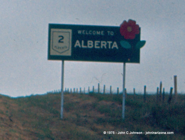 Welcome To Alberta, Canada Sign
