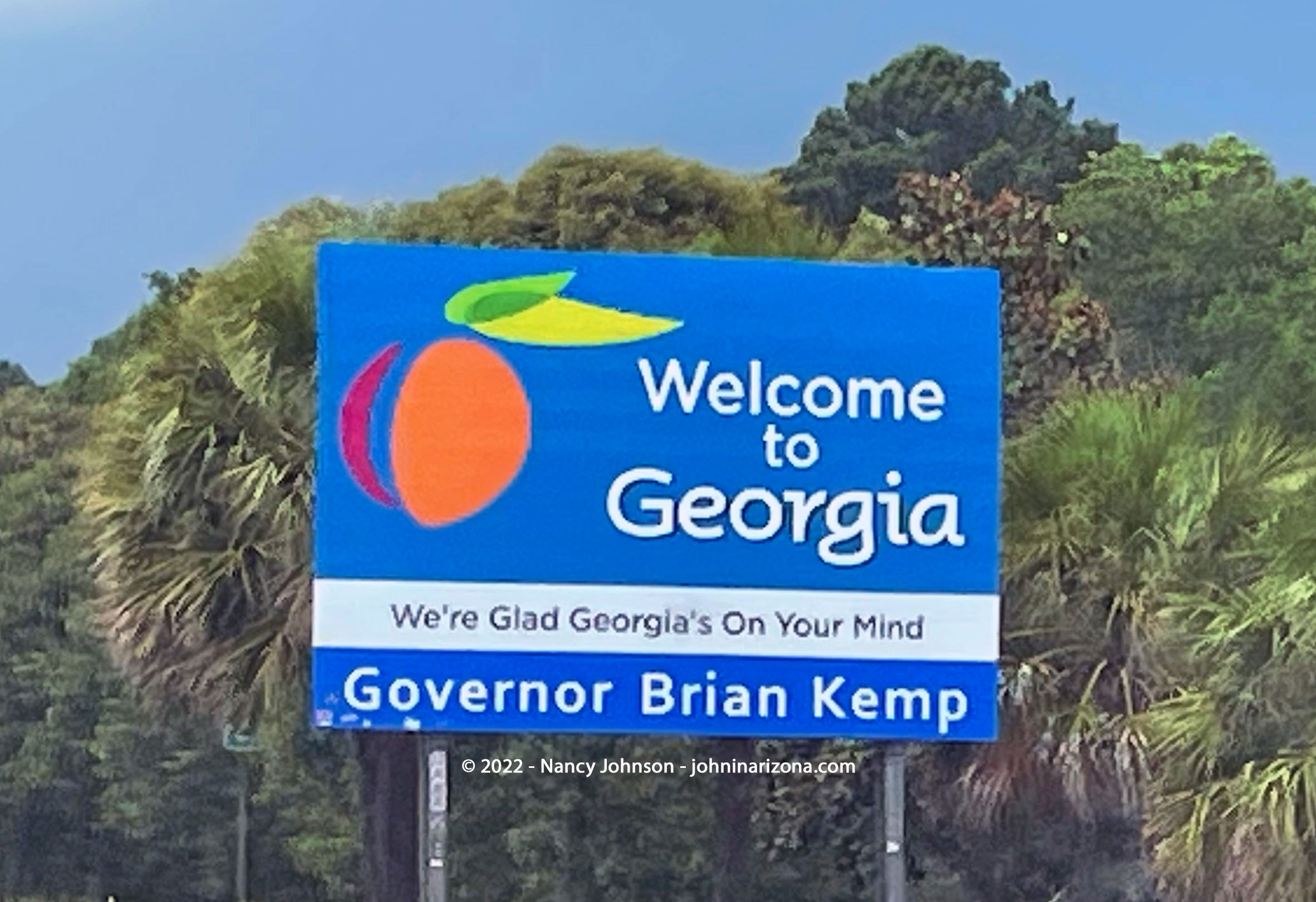 Georgia Welcome Sign