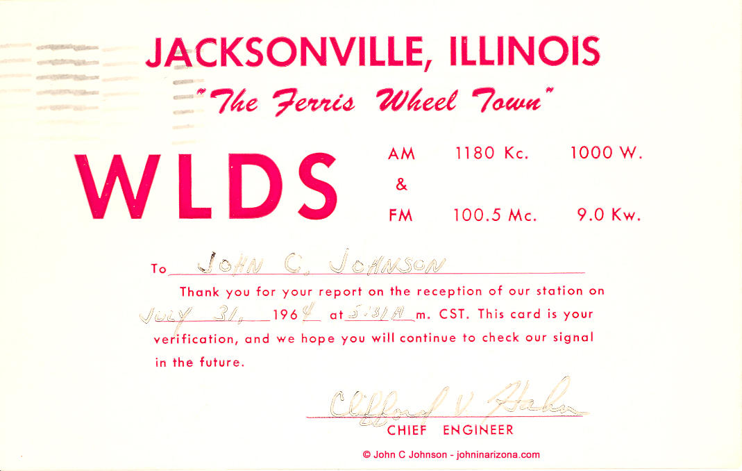WLDS Radio 1180 Jacksonville, Illinois