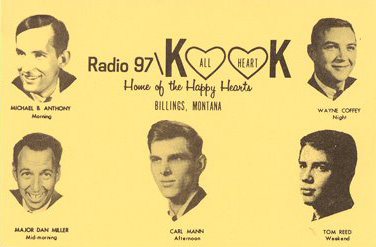 KOOK 970 Billings, Montana DJs late 1960s