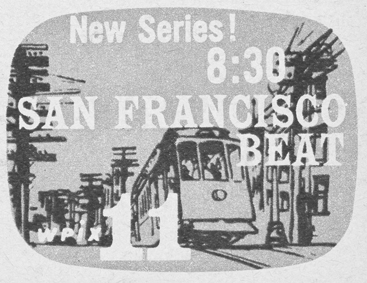 WPIX TV 11 New York San Francisco Beat 1957 ad
