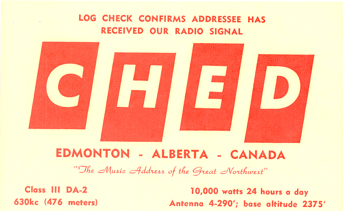 CHED Radio 630 Edmonton, Alberta, Canada