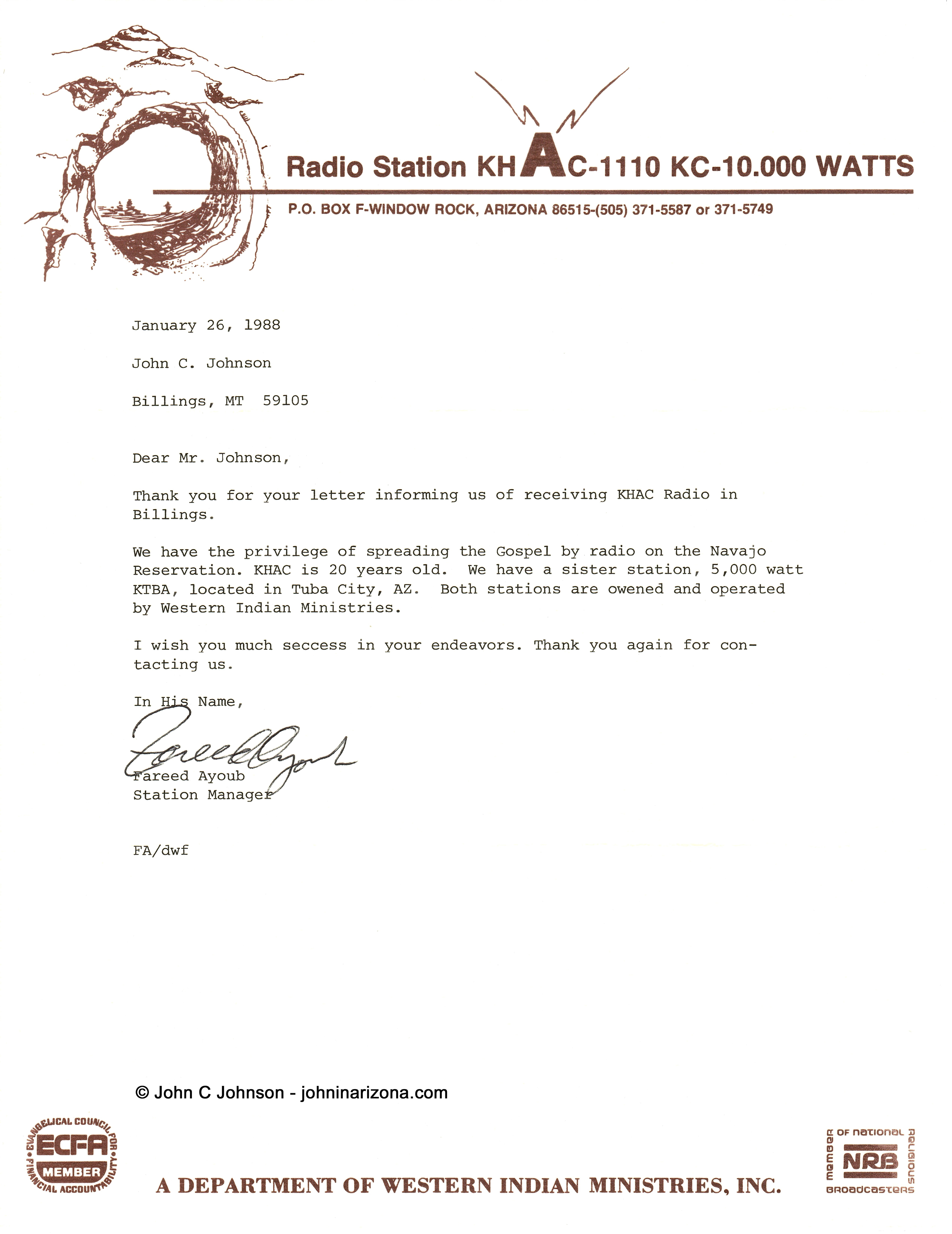 KHAC Radio 1110 Window Rock, Arizona