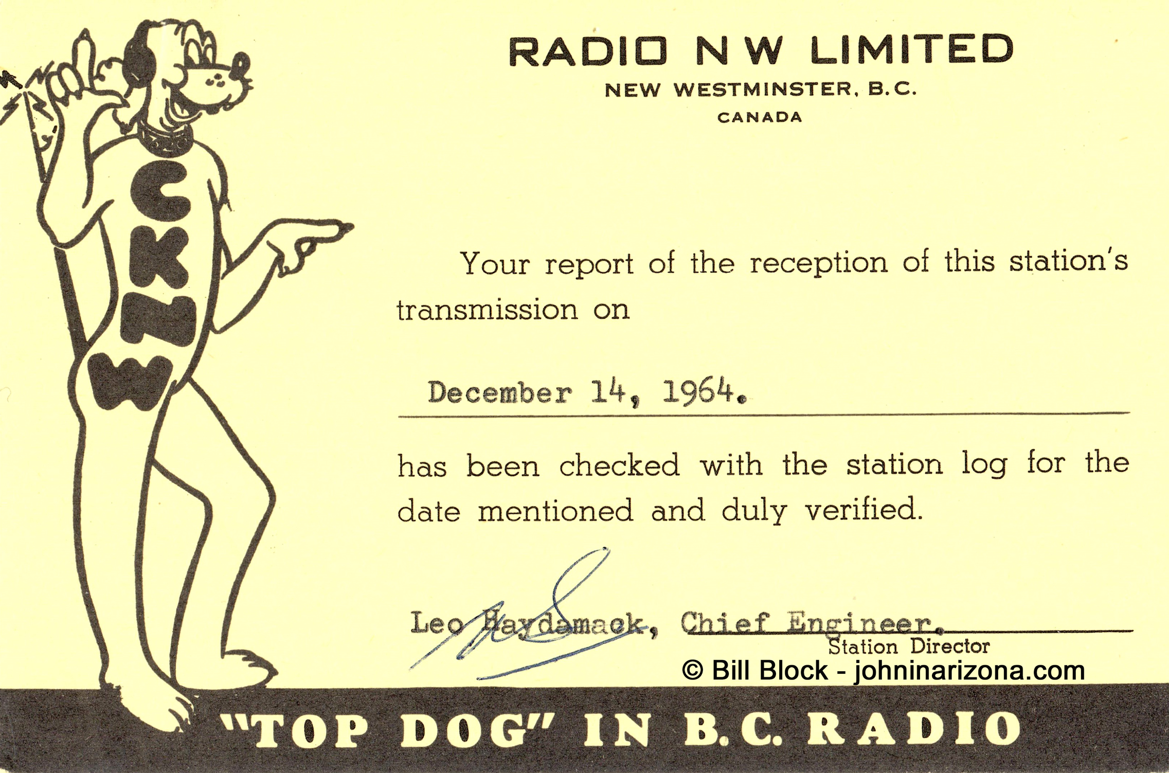 CKNW Radio 980 New Westminster, British Columbia