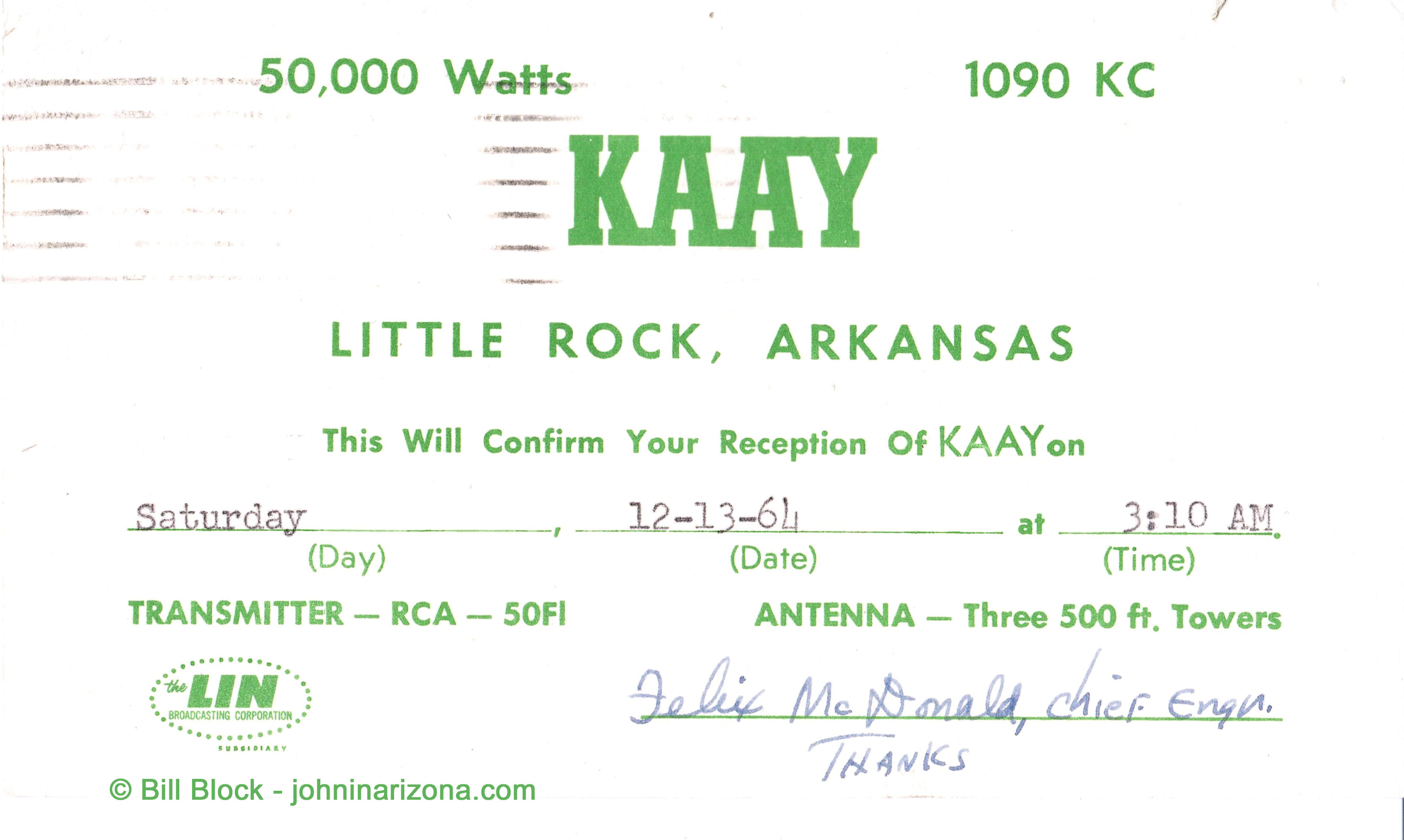 KAAY Radio 1090 Little Rock, Arkansas
