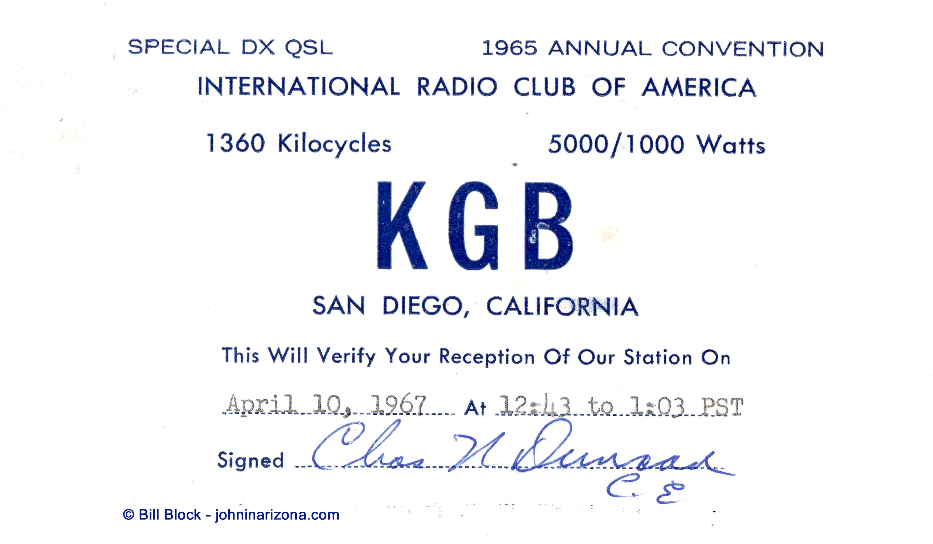 KGB Radio 1360 San Diego, California
