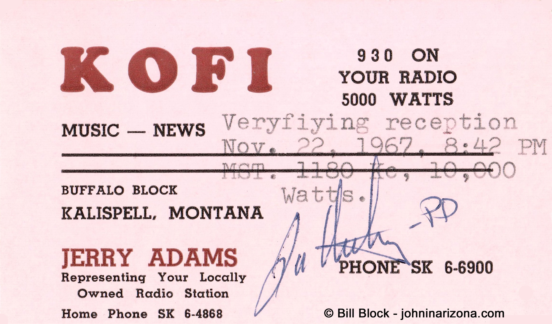 KOFI Radio 1180 Kalispell, Montana