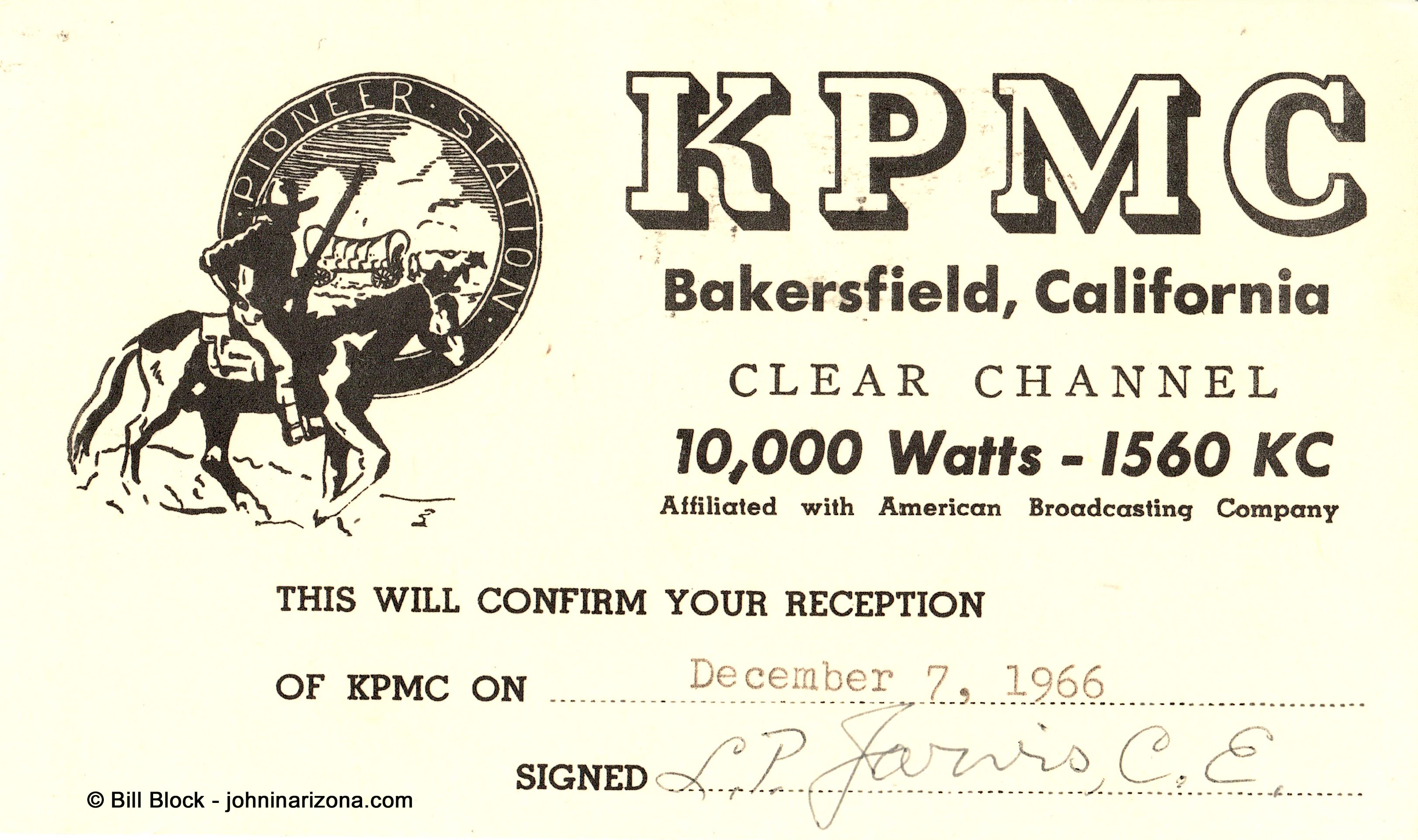 KPMC Radio 1560 Bakersfield, California