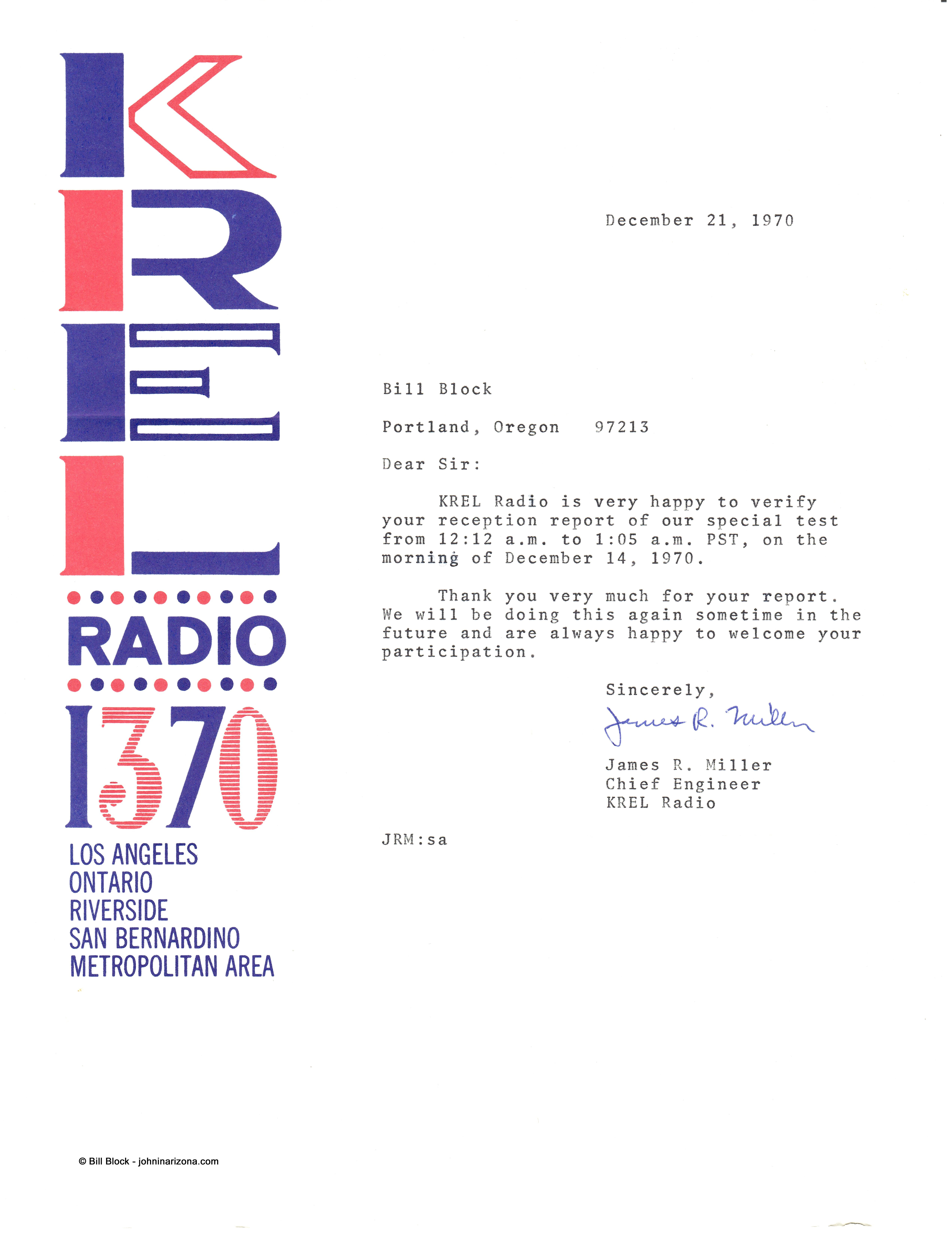 KREL Radio 1370 Corona, California