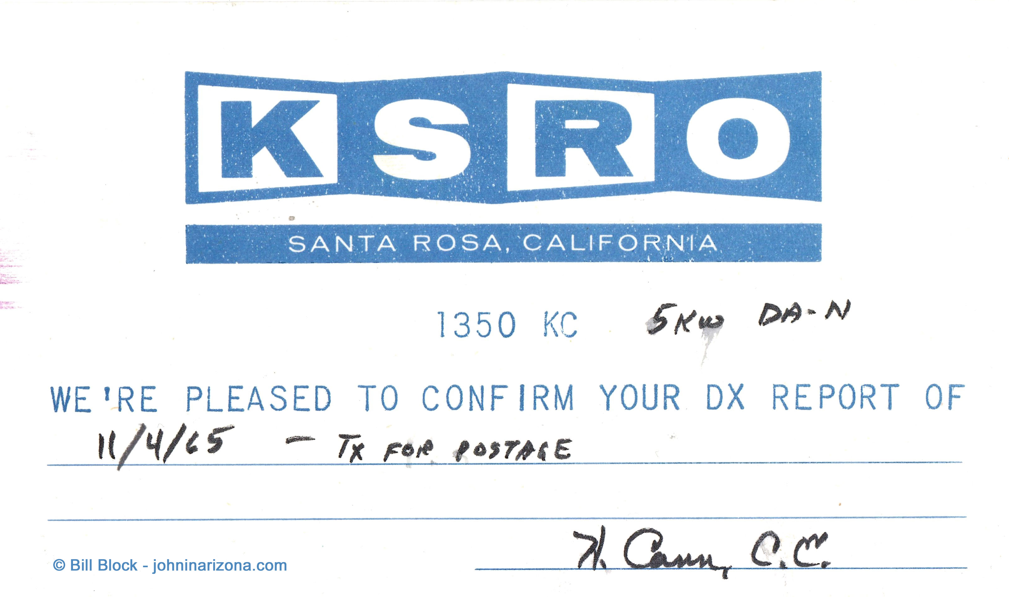 KSRO Radio 1350 Santa Rosa, California