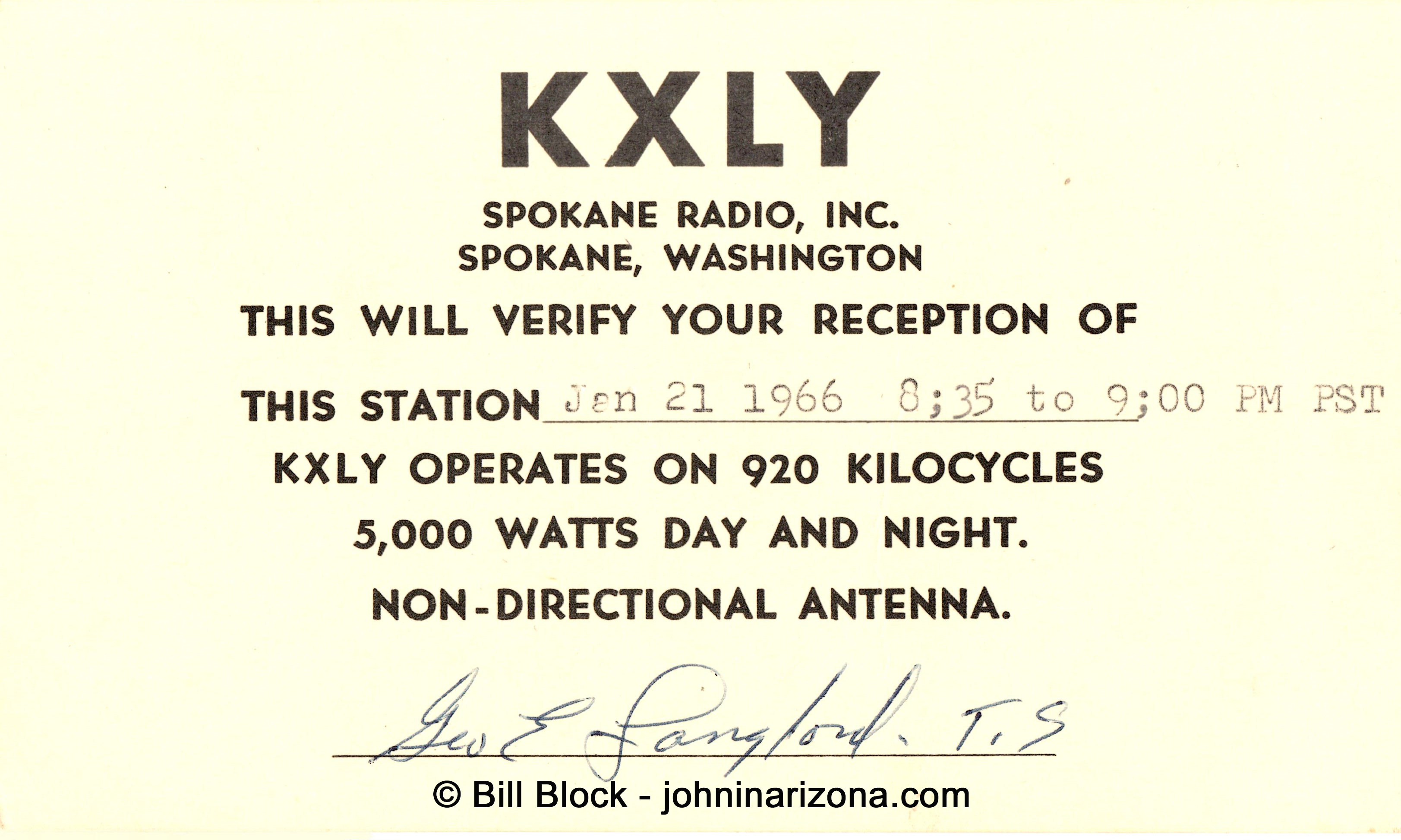 KXLY Radio 920 Spokane, Washington