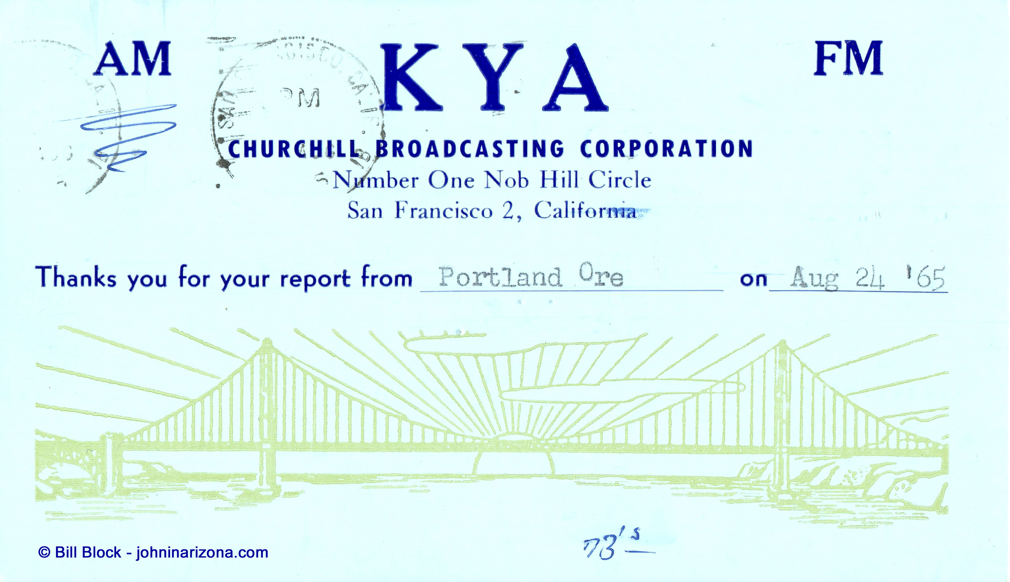 KYA Radio 1260 San Francisco, California