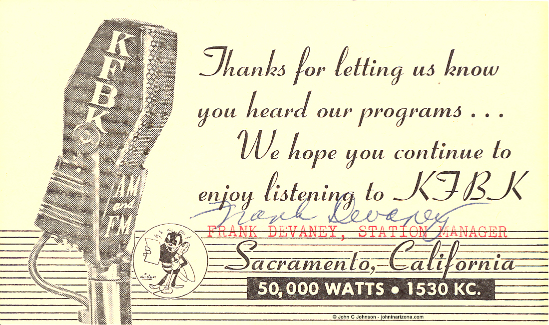 KFBK Radio 1530 Sacramento, California