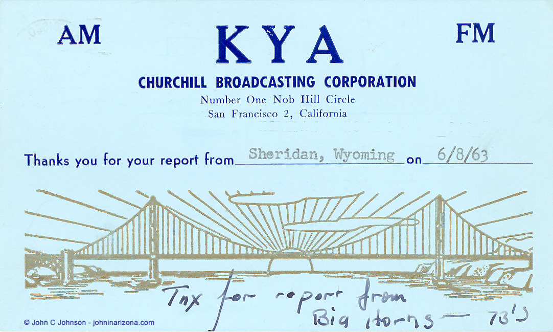 KYA Radio 1260 San Francisco, California