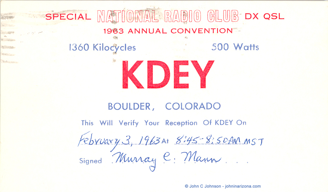KDEY Radio 1360 Boulder, Colorado
