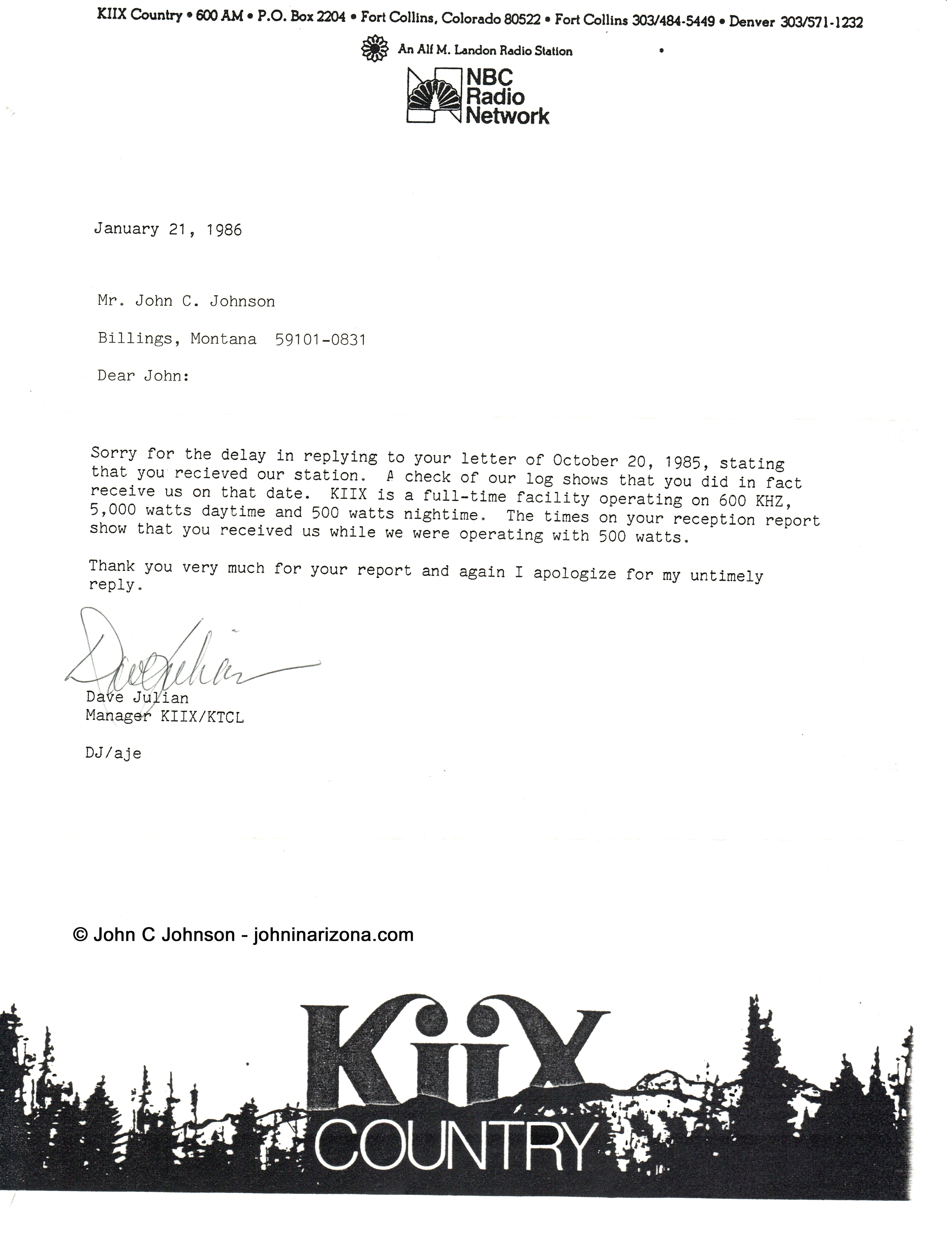 KIIX Radio 600 Fort Collins, Colorado