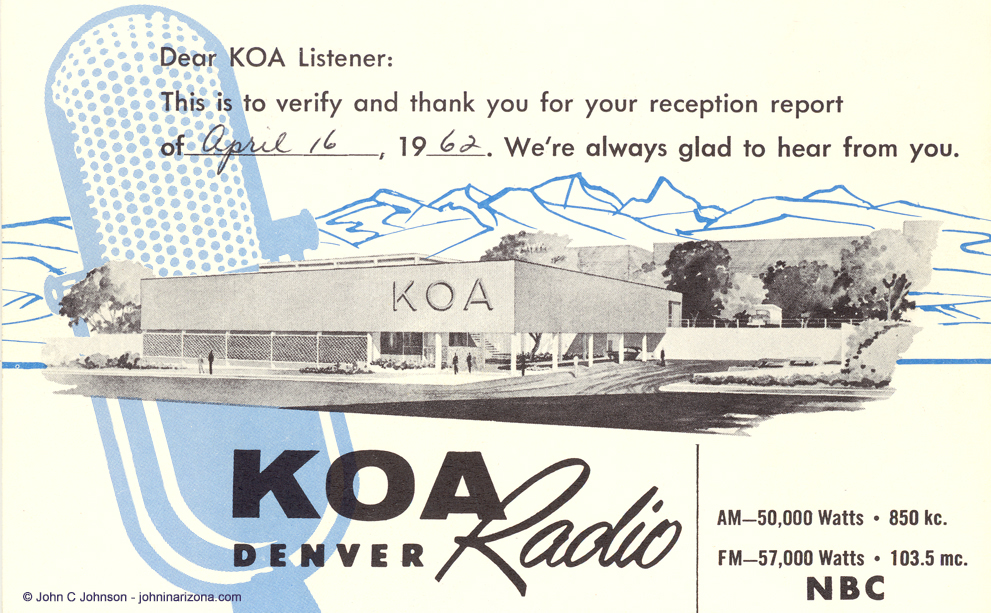 KOA Radio 850 Denver, Colorado
