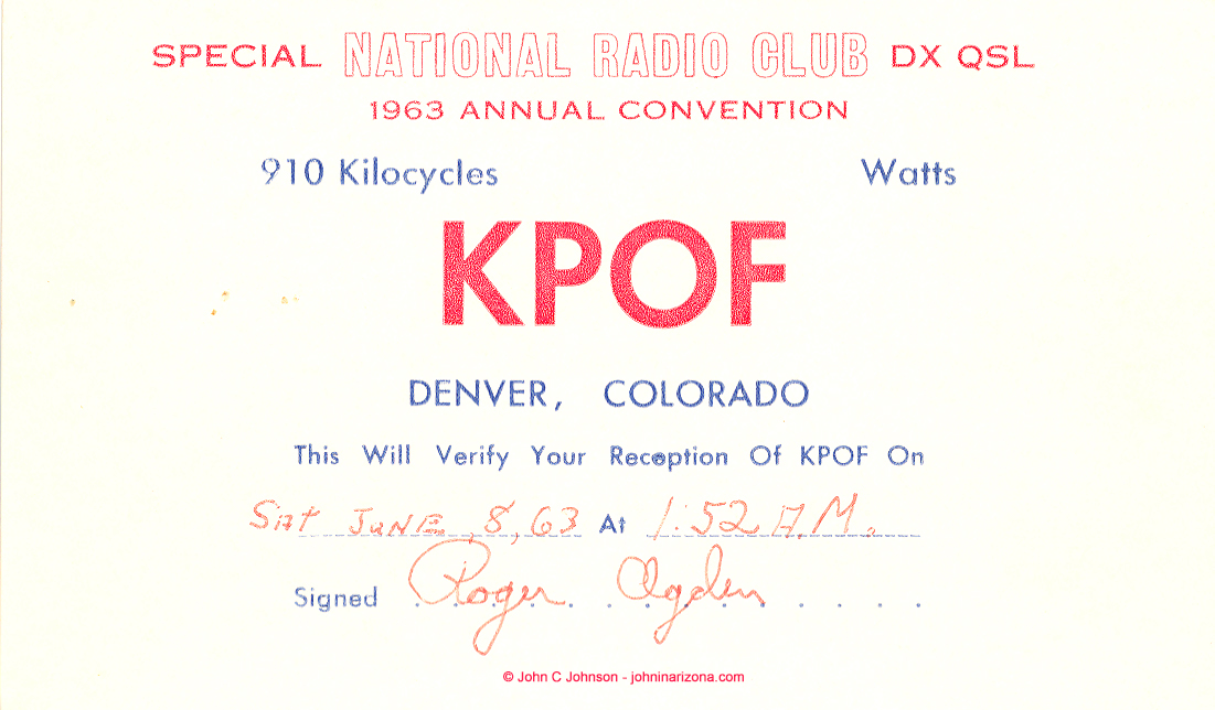 KPOF Radio 910 Denver, Colorado