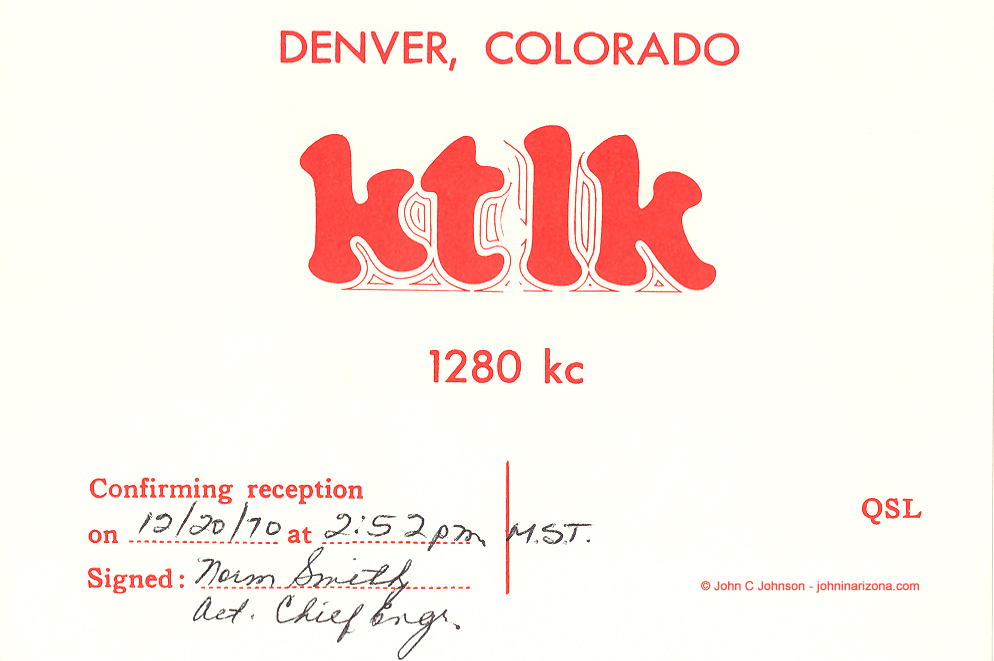 KTLK Radio 1280 Denver, Colorado