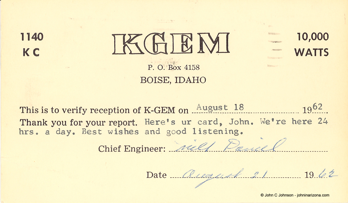 KGEM Radio 1140 Boise, Idaho