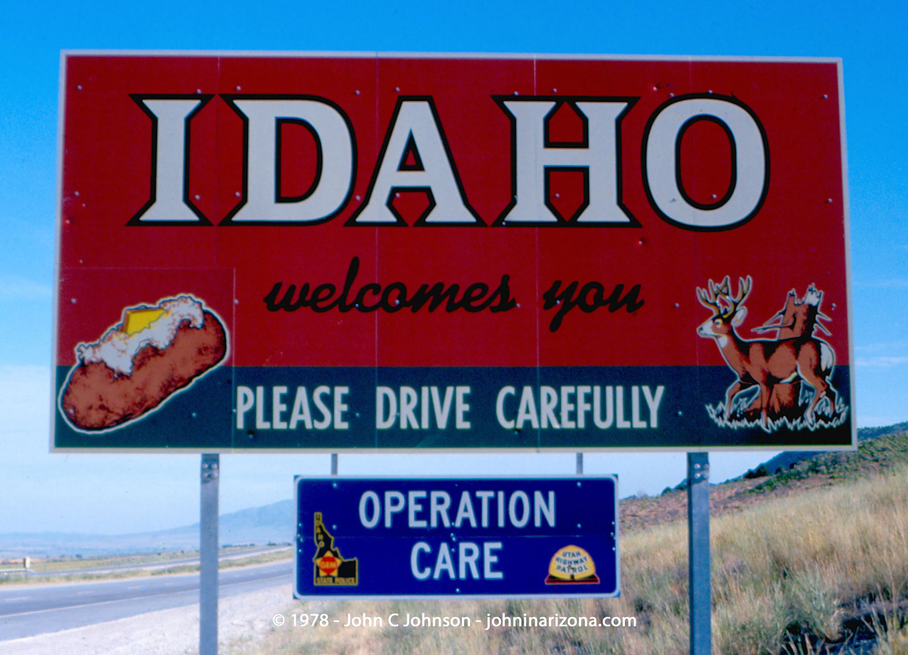 Idaho Welcome Sign