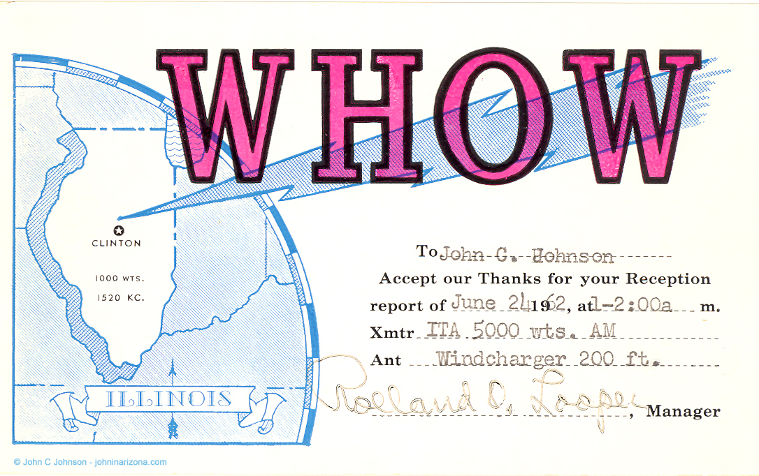 WHOW Radio 1520 Clinton, Illinois