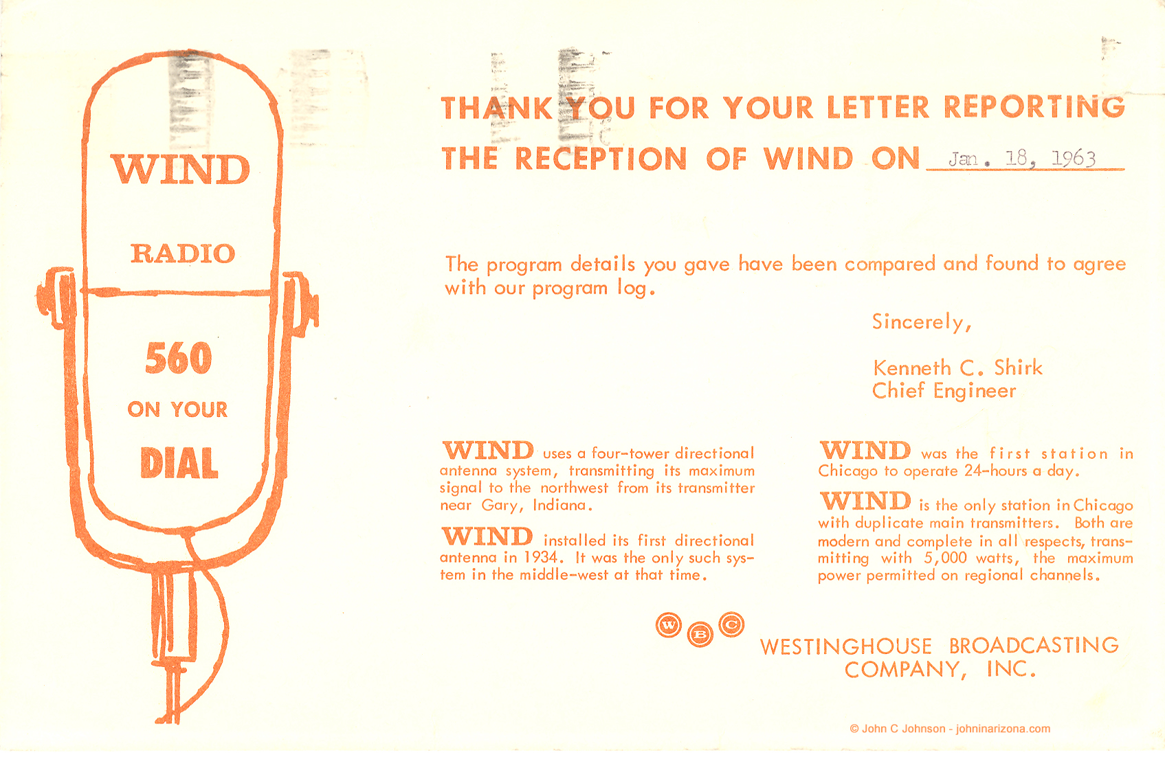 WIND Radio 560 Chicago, Illinois