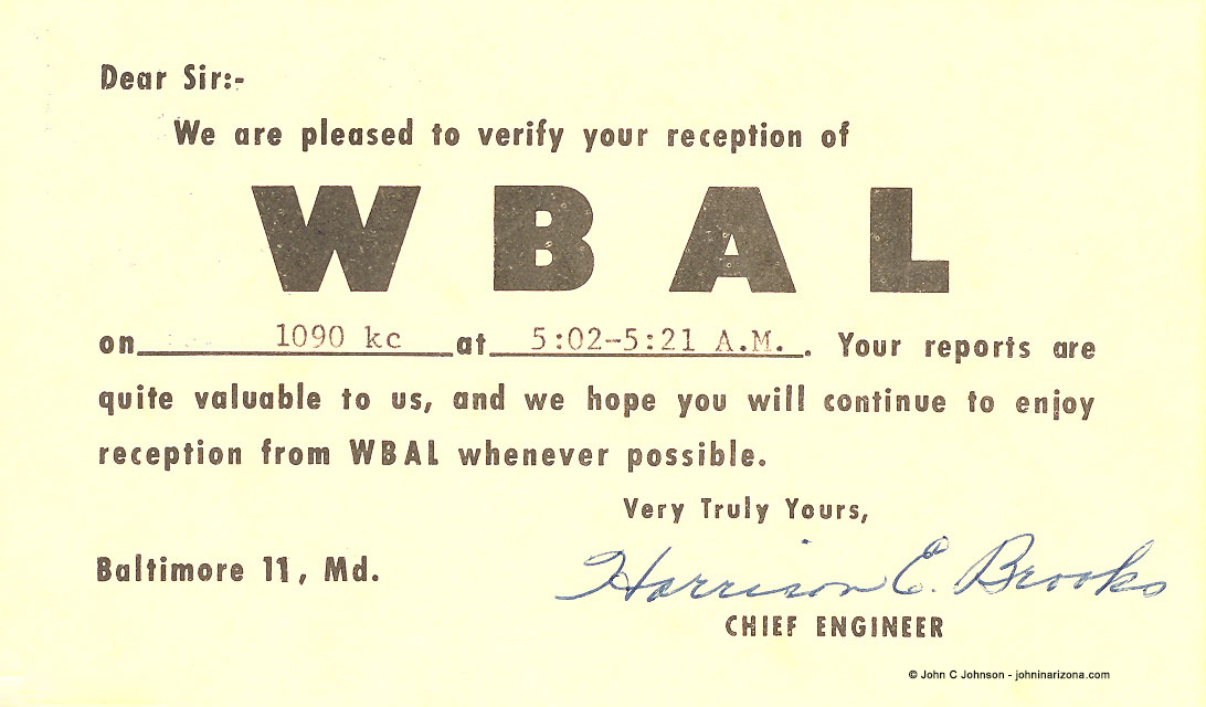 WBAL Radio 1090 Baltimore, Maryland