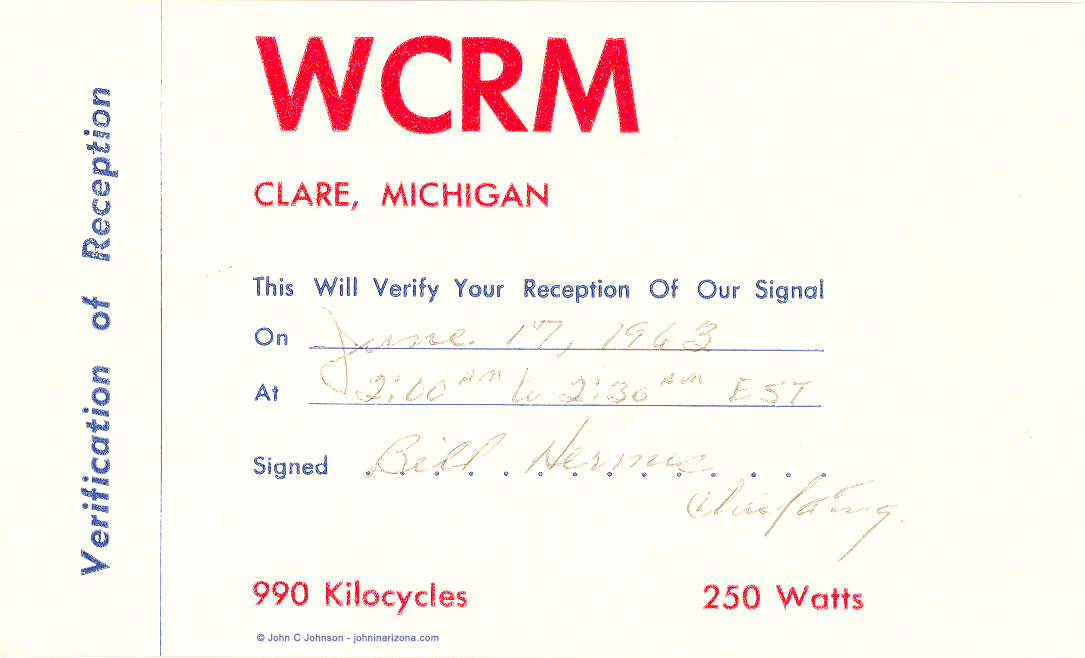WCRM Radio 990 Clare, Michigan