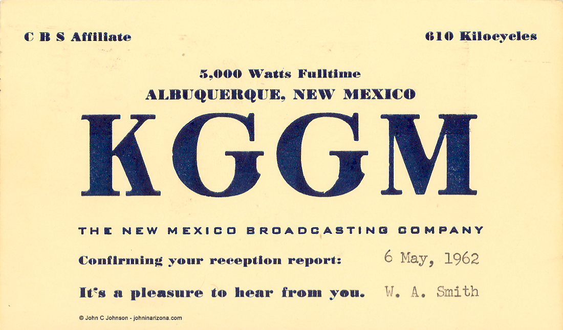 KGGM Radio 610 Albuquerque, New Mexico