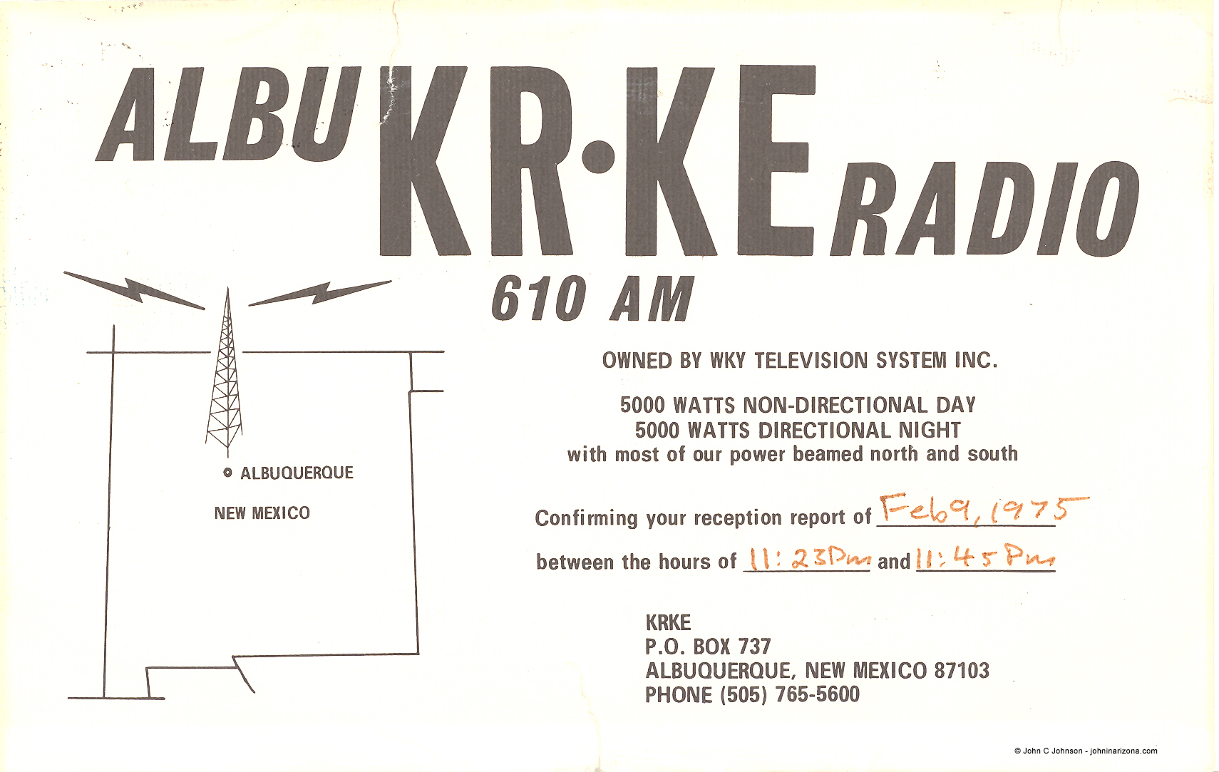 KRKE Radio 610 Albuquerque, New Mexico