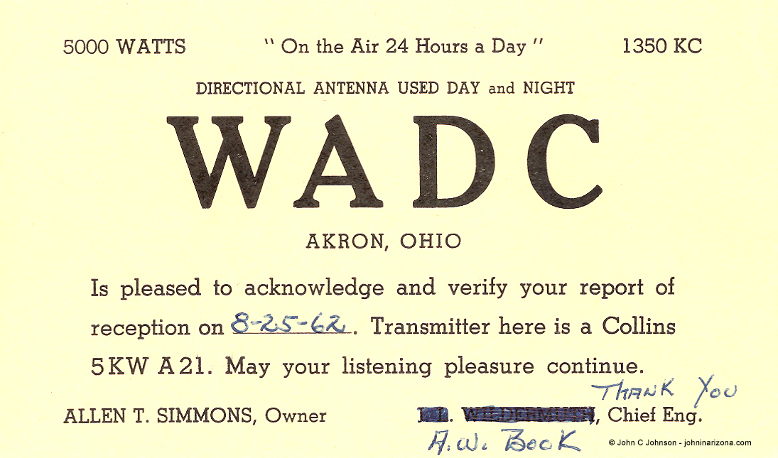 WADC Radio 1350 Akron, Ohio