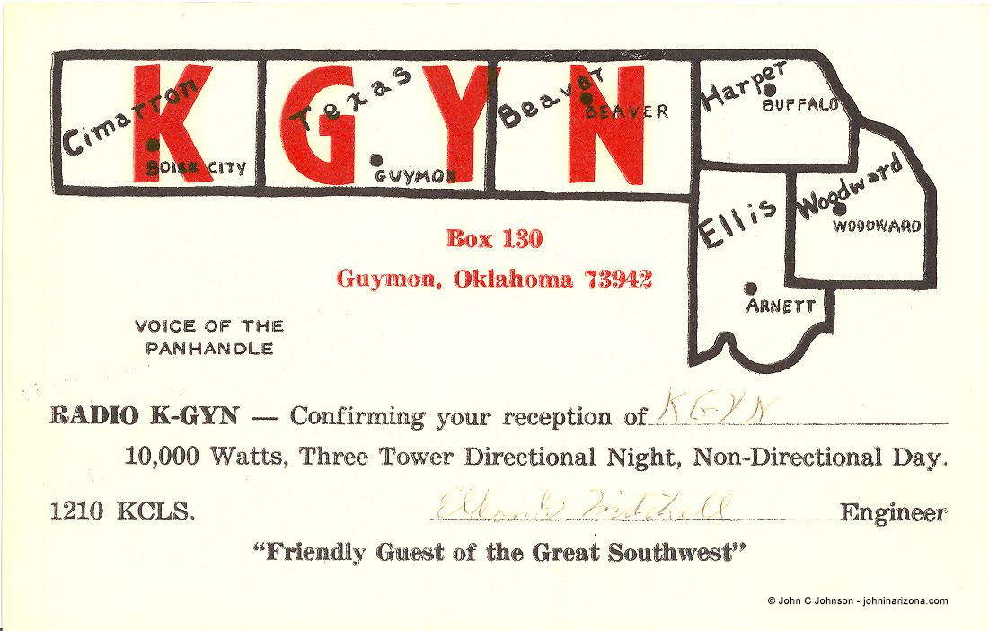 KGYN Radio 1210 Guymon, Oklahoma