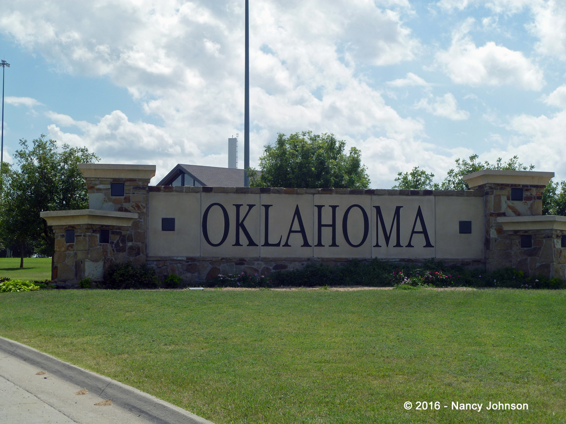 Oklahoma Welcome Sign