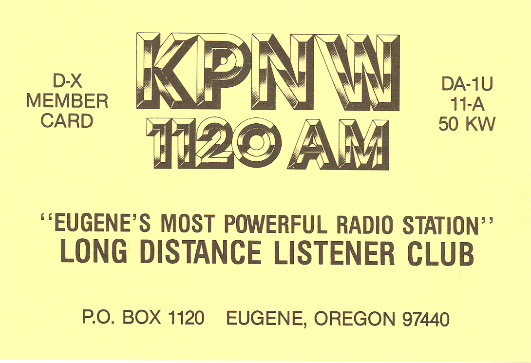KPNW Radio 1120 Eugene, Oregon