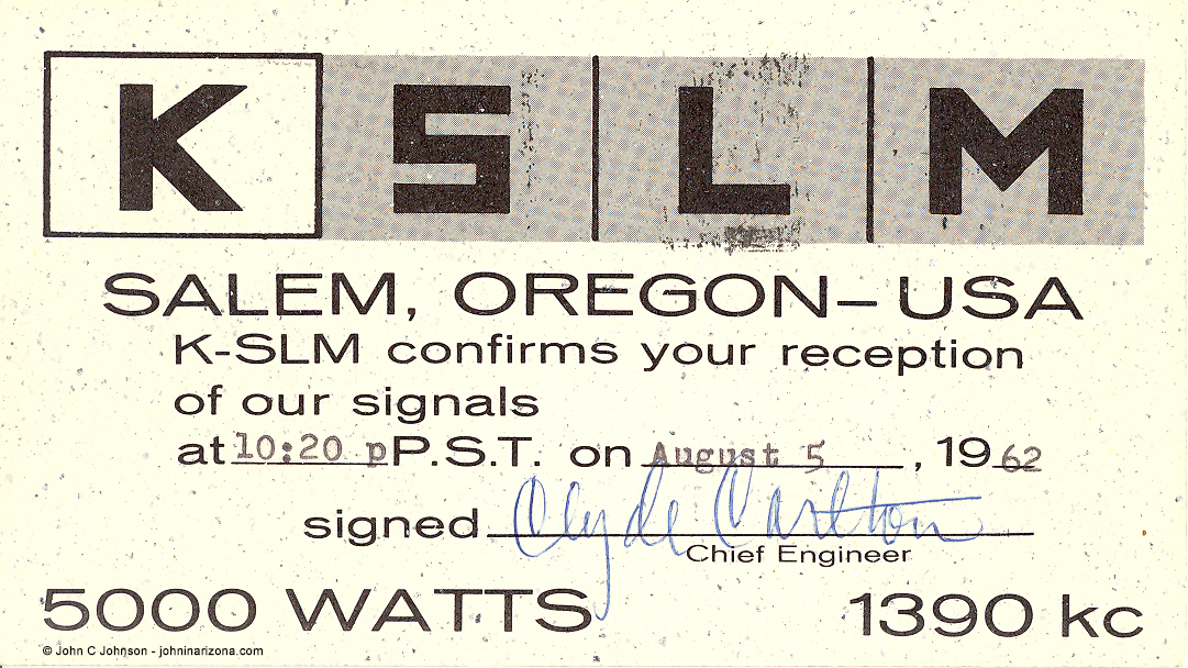 KSLM Radio 1390 Salem, Oregon