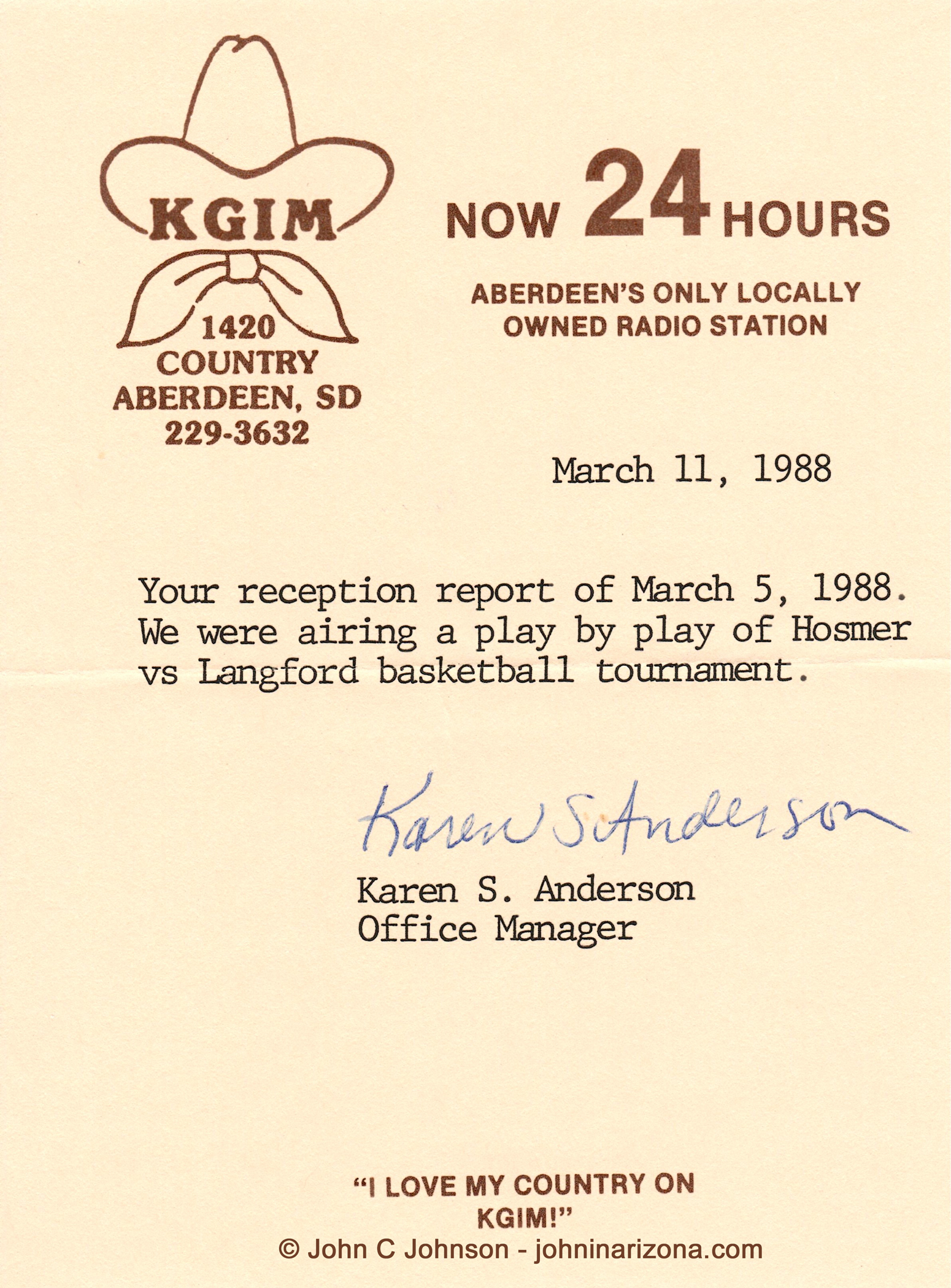KGIM Radio 1420 Aberdeen, South Dakota