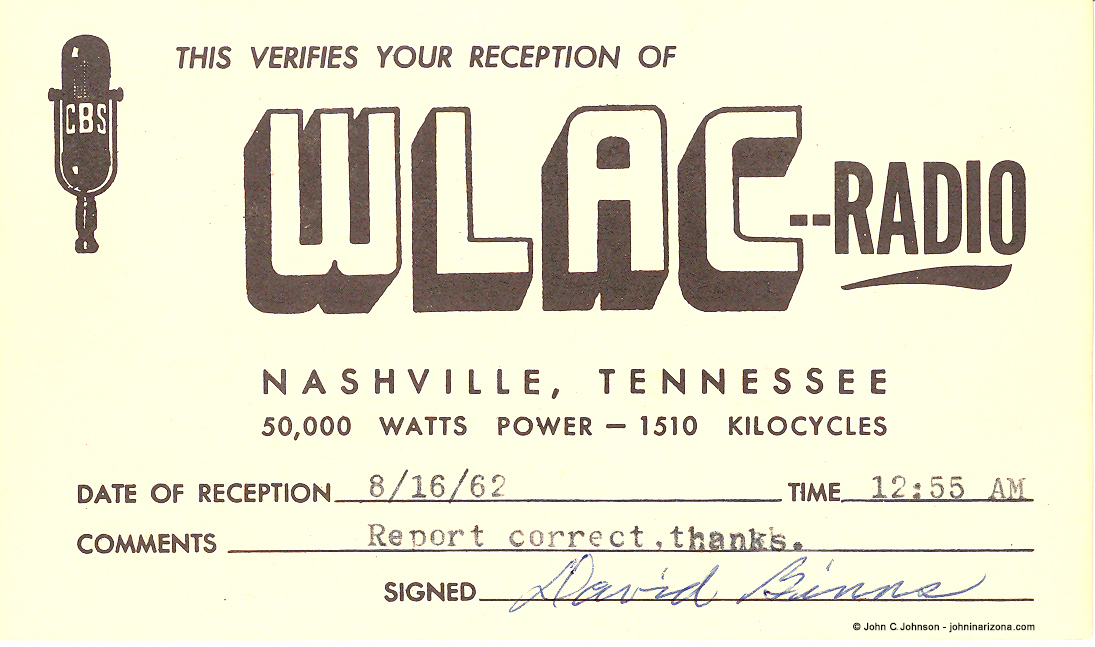 WLAC Radio 1510 Nashville, Tennessee