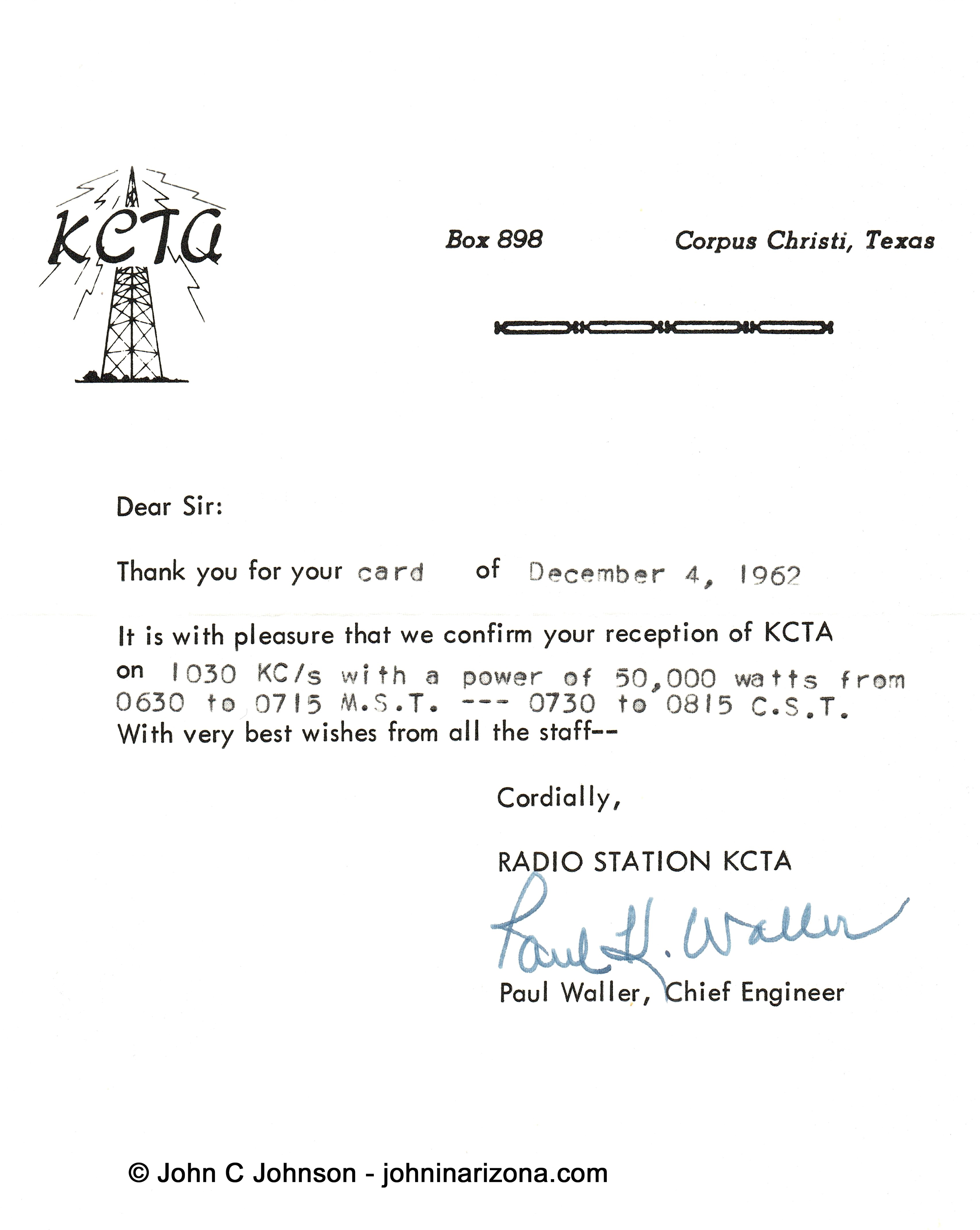 KCTA Radio 1030 Corpus Christi, Texas