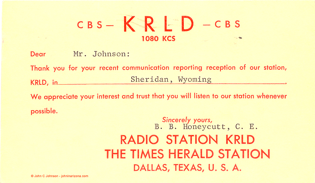 KRLD Radio 1080 Dallas, Texas
