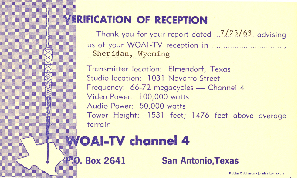 WOAI-TV Channel 4 San Antonio, Texas
