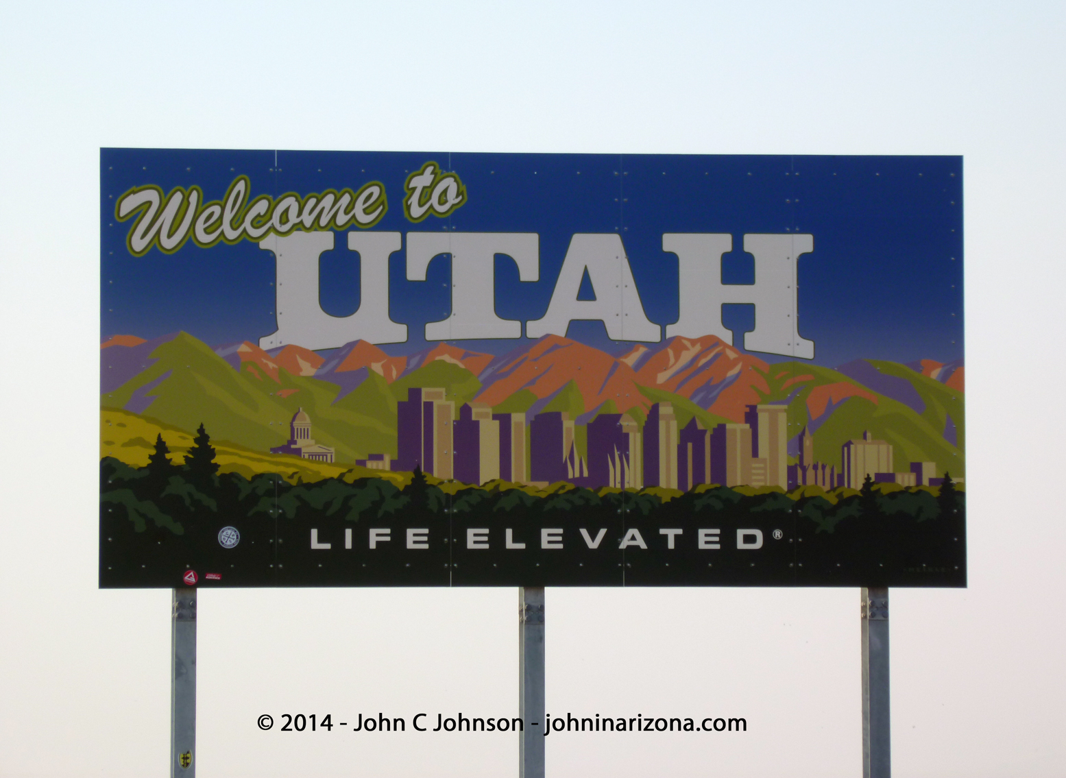 Welcome to Utah sign