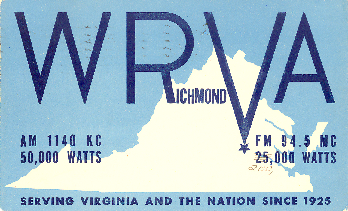 WRVA Radio 1140 Richmond, Virginia