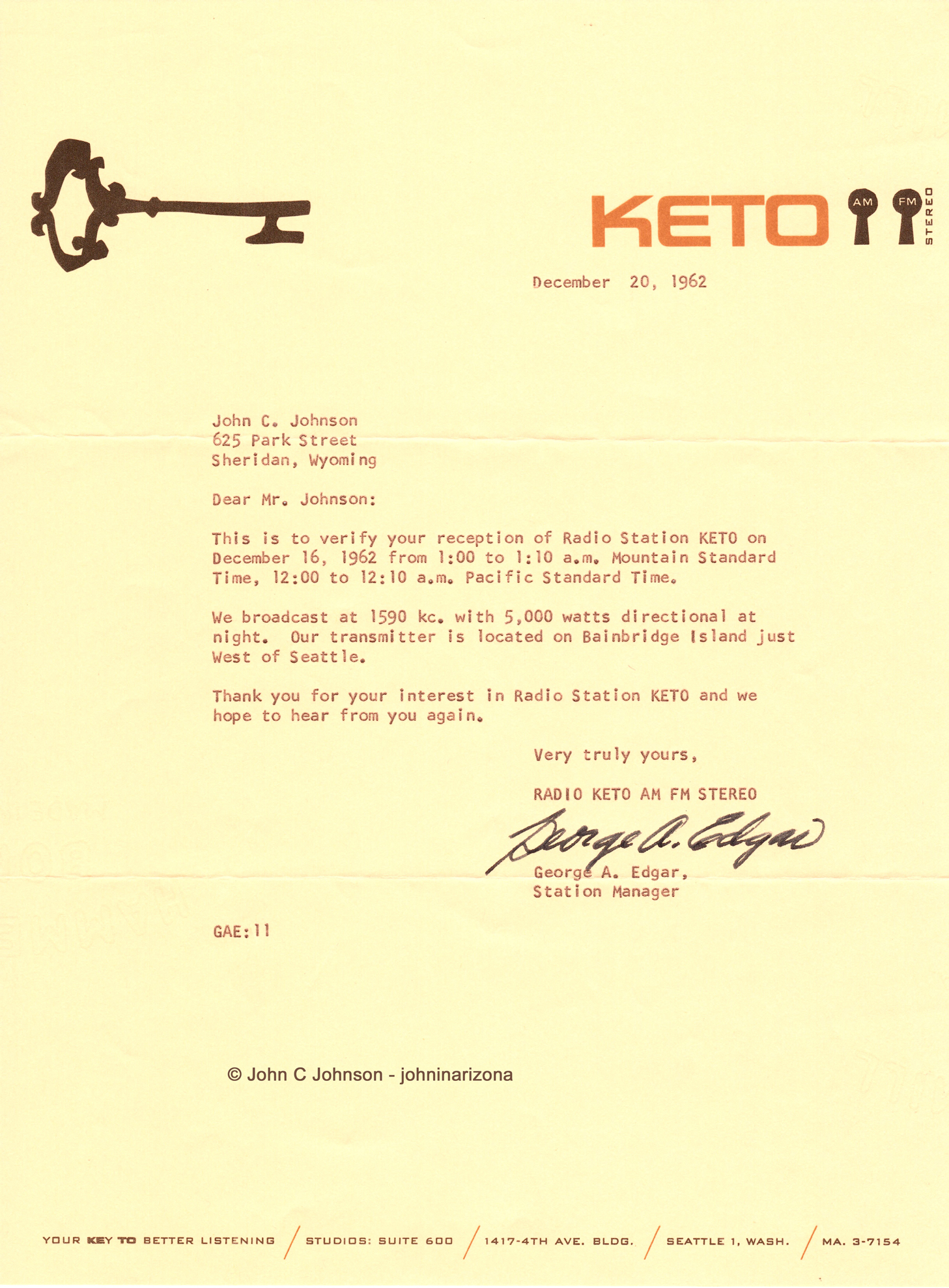 KETO Radio 1590 Seattle, Washington