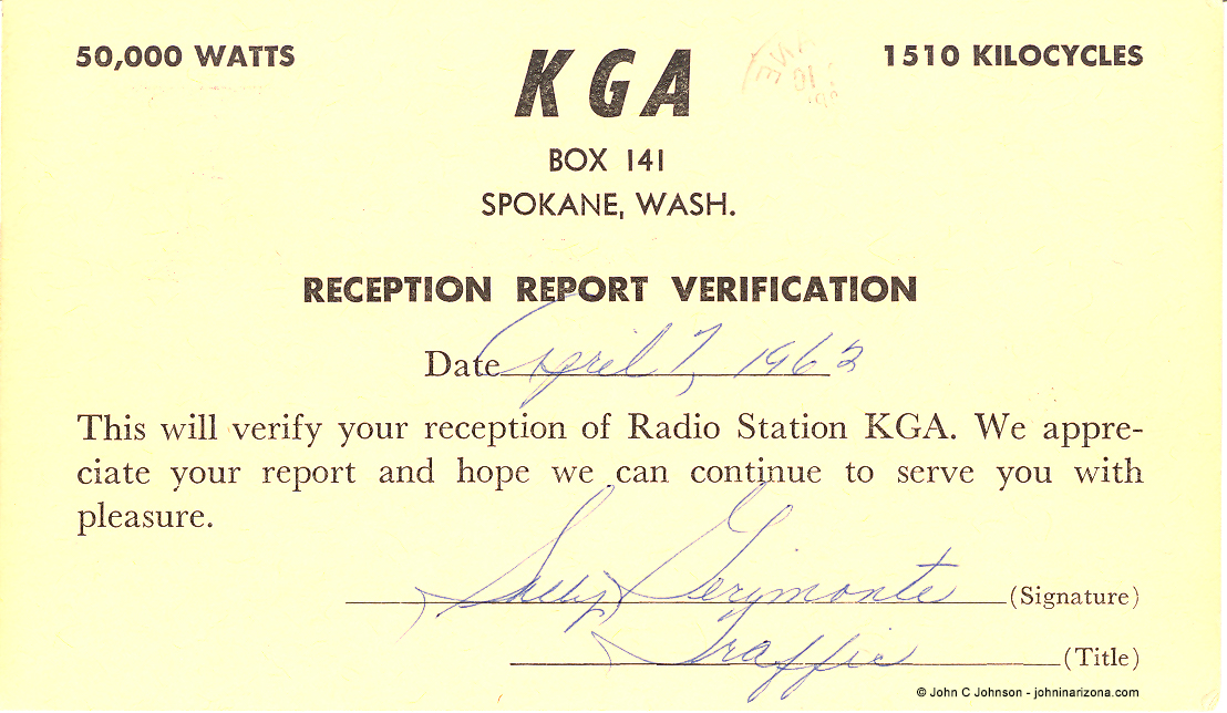 KGA Radio 1510 Spokane, Washington