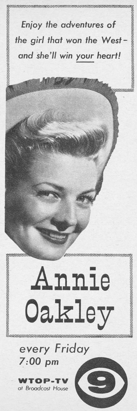 WTOP TV Channel 9 Washington, DC 1958 print ad