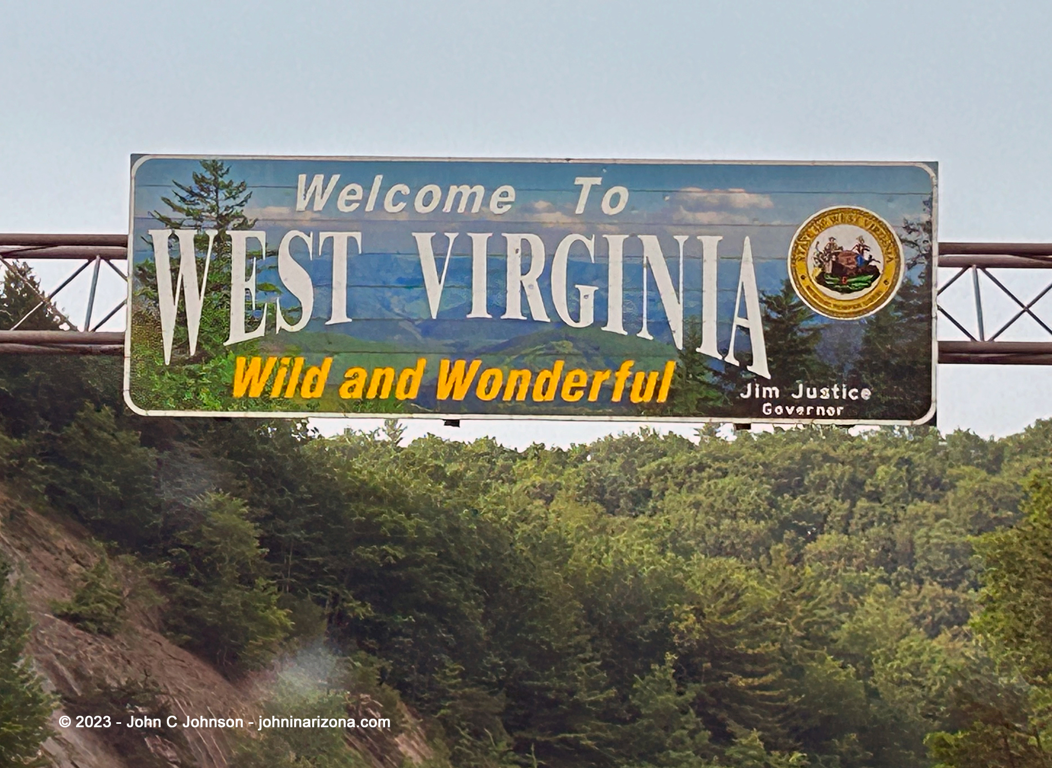 Welcome to West Virginia sign