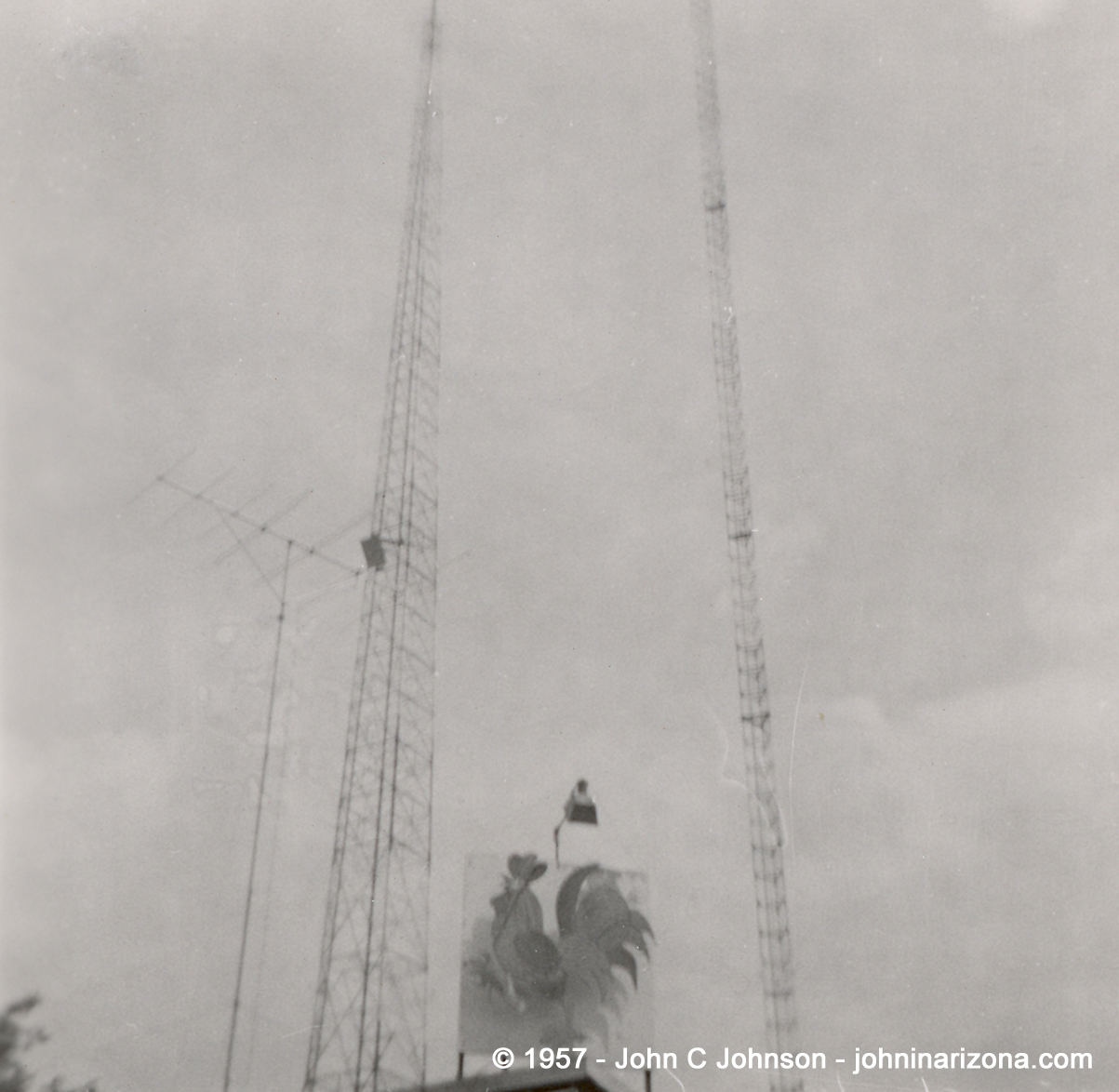 WEAU TV Channel 13 Eau Claire Wisconsin 1957 Photo Property of John C Johnson