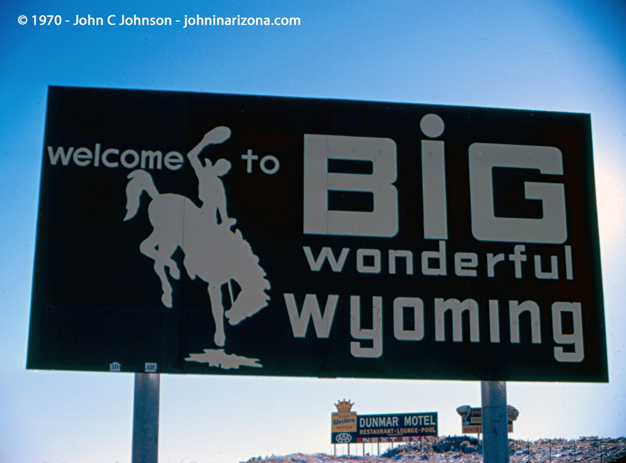 Wyoming Welcome Sign